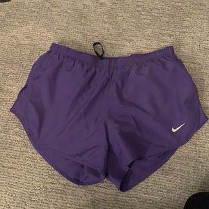 Purple dri-fit shorts